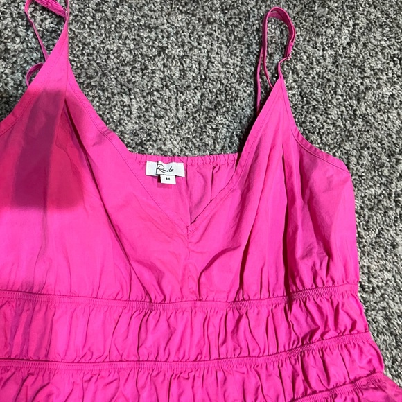 Rails Vibrant Pink V-Neck mini dress sundress medium - Picture 7 of 9